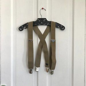 Vintage Beige Suspenders